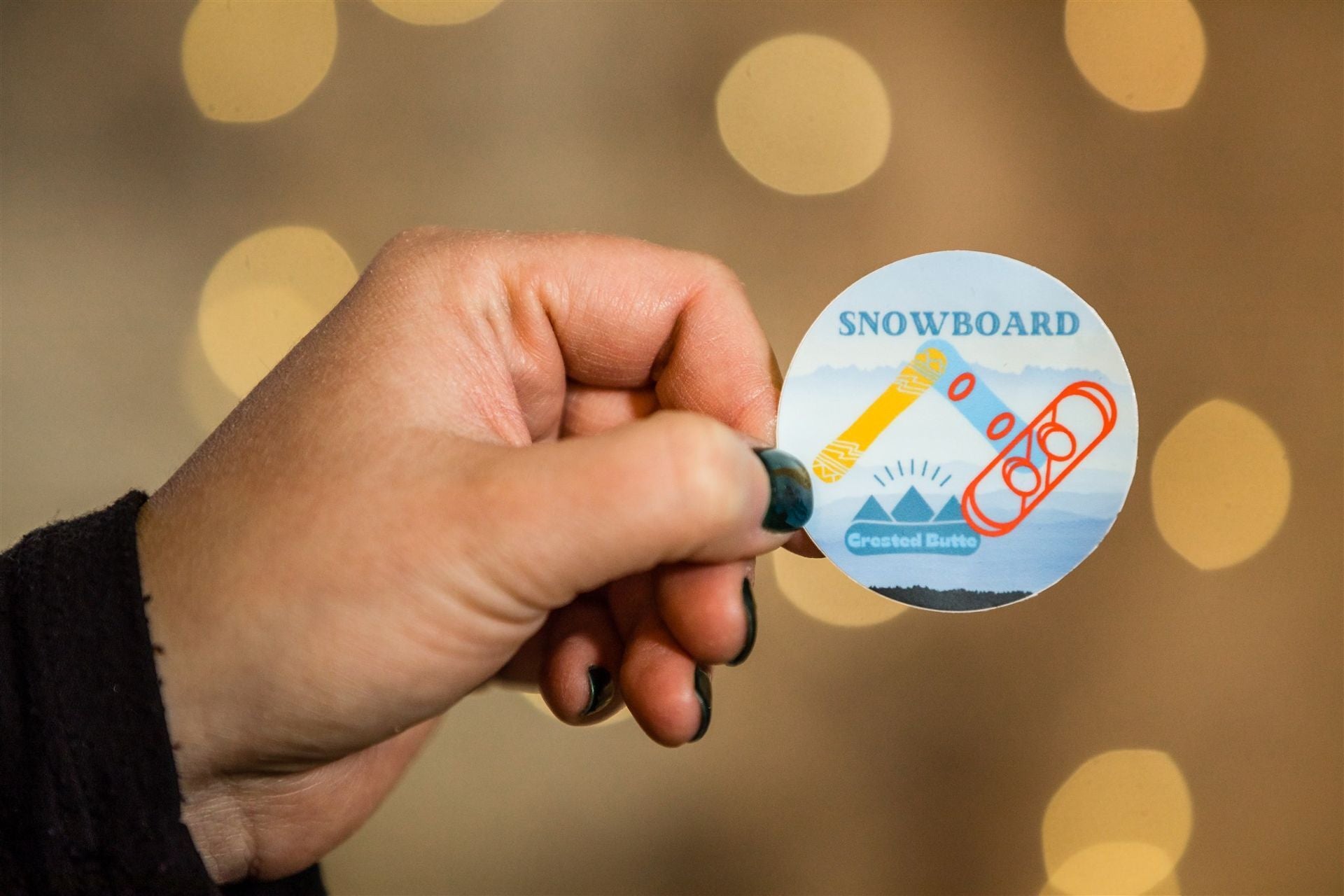 Snowboard Crested Butte Sticker