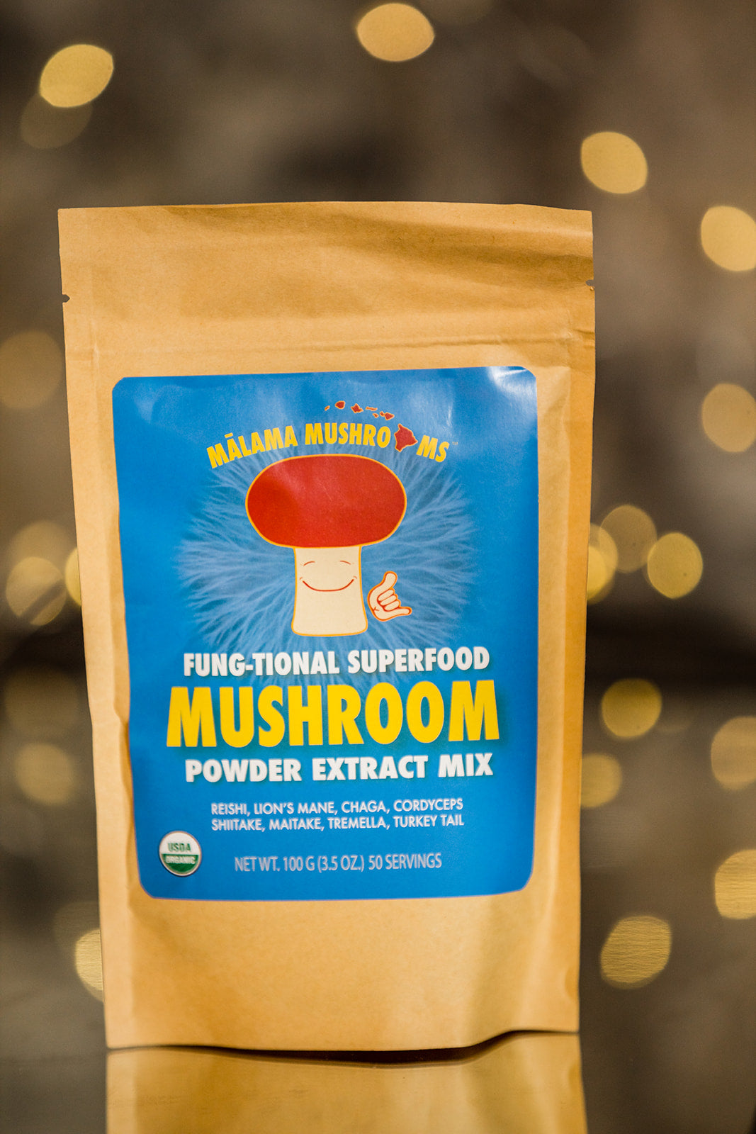 8 Mushroom Superfood Powder Mix with and without Cacao